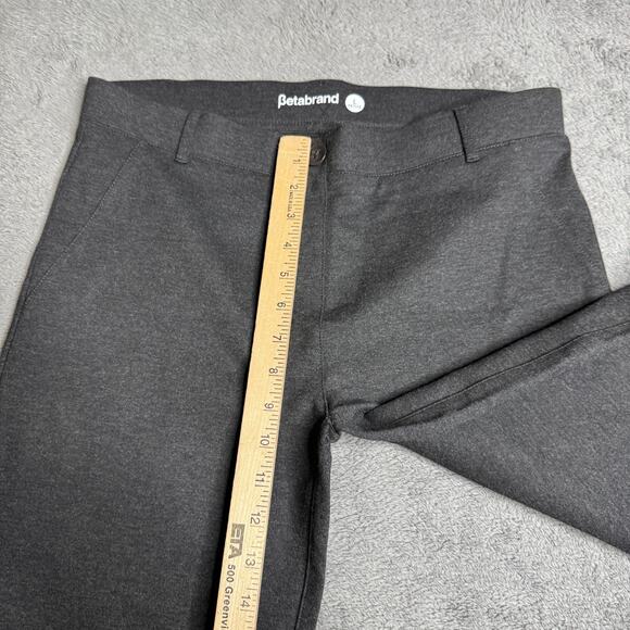 Betabrand Classic Bootcut Dress Pant Yoga Pant Gray Women’s L Petite - Picture 7 of 10